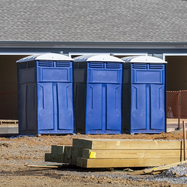 how can i report damages or issues with the portable toilets during my rental period in Morgantown